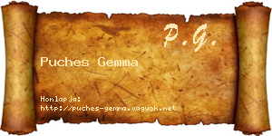 Puches Gemma névjegykártya